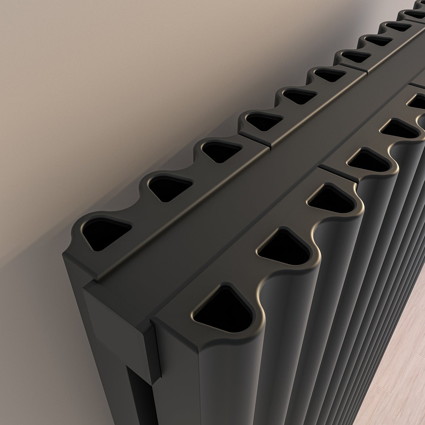 Leona Double Horizontal Aluminium Design Radiator