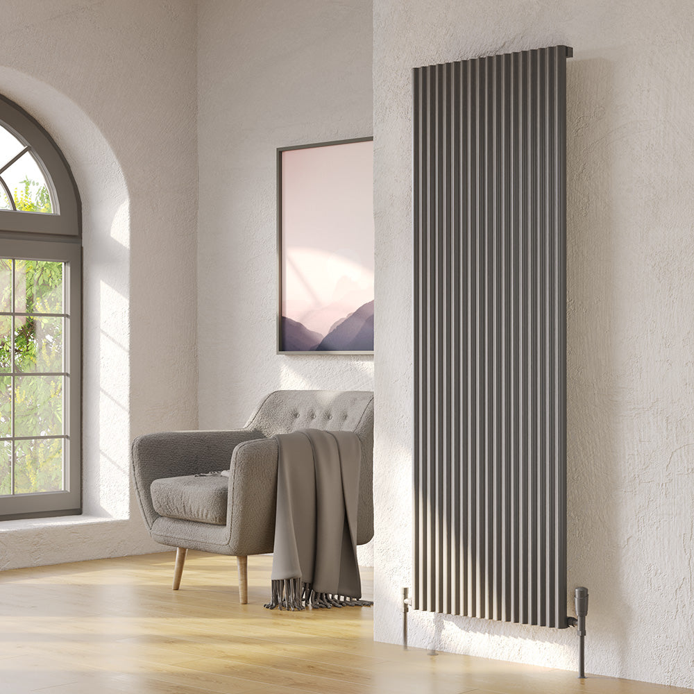 Leona Double Horizontal Aluminium Design Radiator